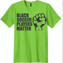 Load image into Gallery viewer, Adult Black Soccer Players Matter Tee (Unisex)