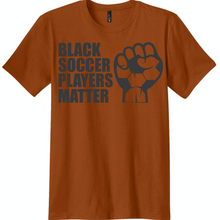 Load image into Gallery viewer, Adult Black Soccer Players Matter Tee (Unisex)