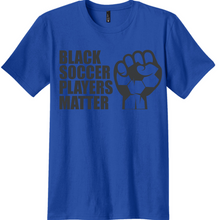 Load image into Gallery viewer, Adult Black Soccer Players Matter Tee (Unisex)